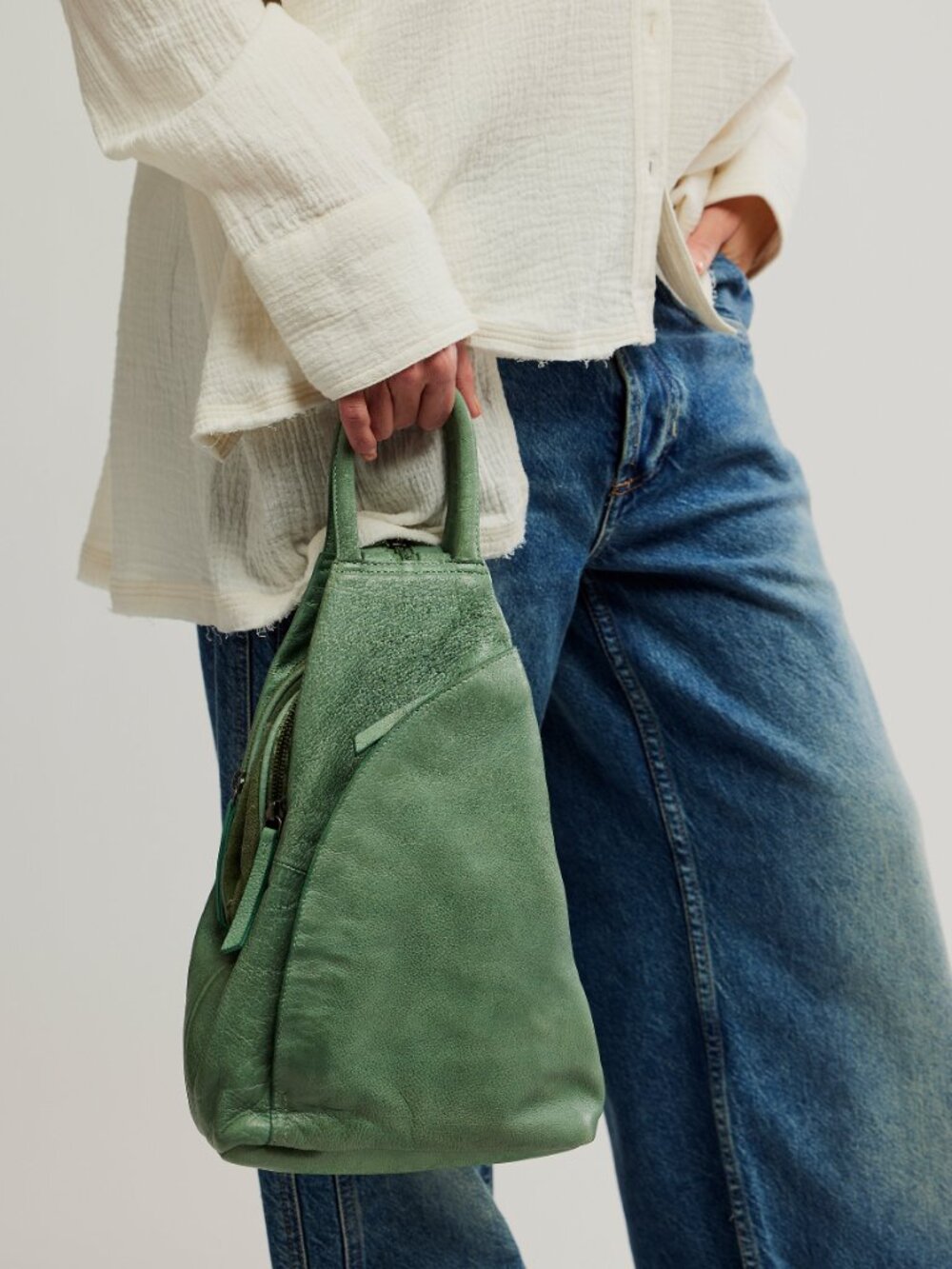 FREE PEOPLE We The Free Soho Convertible Sling / Secret Sage - Picture 2 of 6